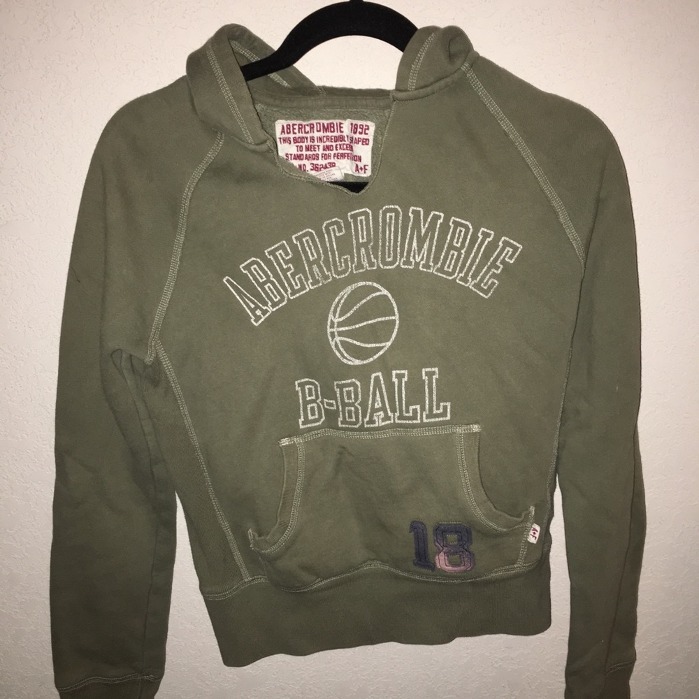 Abercrombie army green hoodie